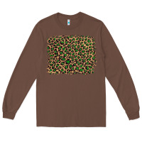 Chestnut leopard with green glitter Long Sleeve Tee - Artiststas