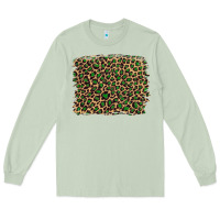 Matcha leopard with green glitter Long Sleeve Tee - Artiststas