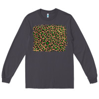 Smoke leopard with green glitter Long Sleeve Tee - Artiststas