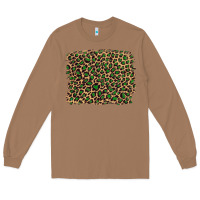 Toasted Coconut leopard with green glitter Long Sleeve Tee - Artiststas