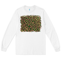 White leopard with green glitter Long Sleeve Tee - Artiststas