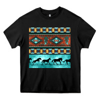 Black native american aztec seamless pattern Heavy Core Tee - BundleAndBundleShop