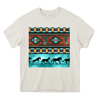 Cream native american aztec seamless pattern Heavy Core Tee - BundleAndBundleShop