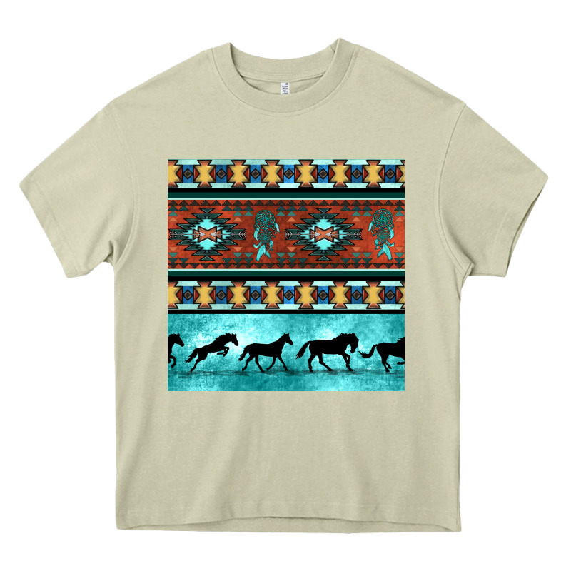 Native American Aztec Seamless Pattern Heavy Core Tee by BundleAndBundleShop | Teevron