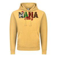 Vintage Mustard nana claus Vintage Hoodie - BarkalooDesign