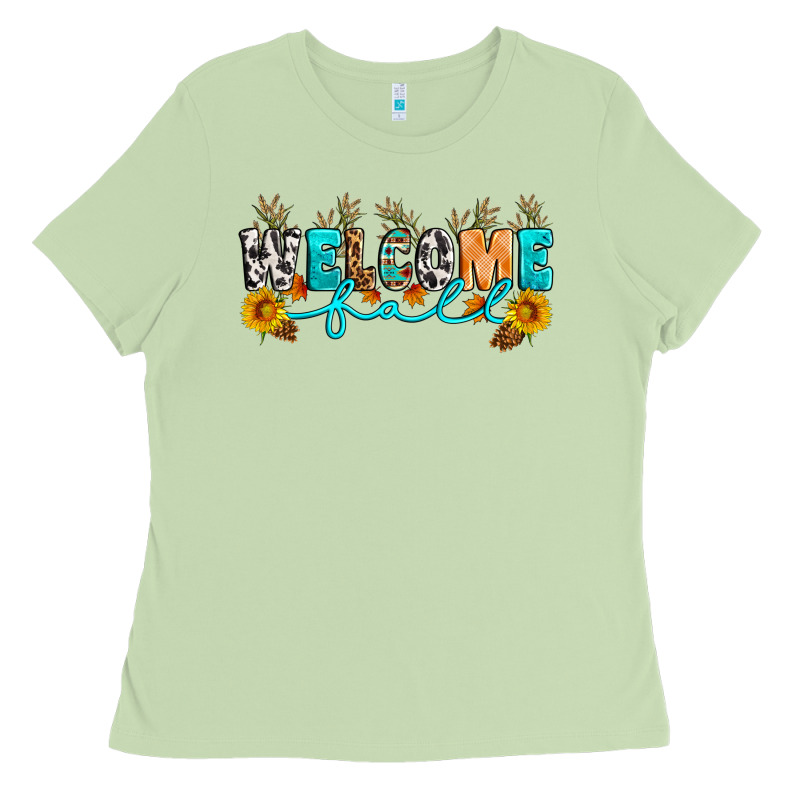 Welcome Fall Ladies Tee by Artiststas | Teevron