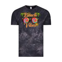 Cloud Black beach vibes Vintage Tee - RacoonDesign