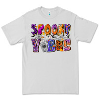 Dove Grey Spooky Vibes Premium Tee - CowhideDigitalArt