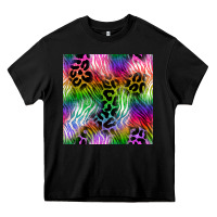 Black neon safari seamless pattern 2 Heavy Core Tee - BundleAndBundleShop