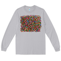 Moon Dust leopard with multiple color glitters Long Sleeve Tee - Artiststas