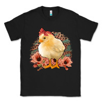 Black Chick With Flowers Feopard Classic Tee - Jasminsmagicworld