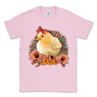 Bubblegum Pink Chick With Flowers Feopard Classic Tee - Jasminsmagicworld