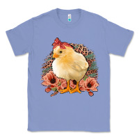 Colony Blue Chick With Flowers Feopard Classic Tee - Jasminsmagicworld