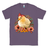 Lavender Chick With Flowers Feopard Classic Tee - Jasminsmagicworld