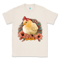 Natural Chick With Flowers Feopard Classic Tee - Jasminsmagicworld