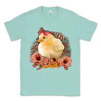 Seafoam Chick With Flowers Feopard Classic Tee - Jasminsmagicworld