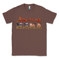 Chestnut american mama Classic Tee - BarkalooDesign