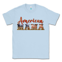 Dusty Blue american mama Classic Tee - BarkalooDesign