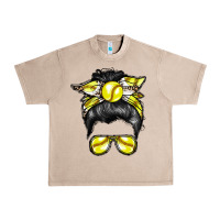 French Oak softball mom Urban Heavy Tee - RacoonDesign