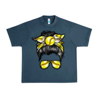 Midnight Navy softball mom Urban Heavy Tee - RacoonDesign