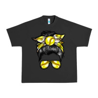 Pigment Black softball mom Urban Heavy Tee - RacoonDesign