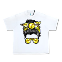 White softball mom Urban Heavy Tee - RacoonDesign