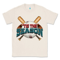 Natural 'tis the season baseball Classic Tee - FaDigitalArtStudio