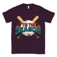 Plum 'tis the season baseball Classic Tee - FaDigitalArtStudio