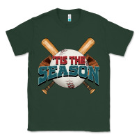 Sports Green 'tis the season baseball Classic Tee - FaDigitalArtStudio