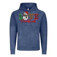 Vintage Denim love christmas snowman Vintage Hoodie - BarkalooDesign