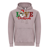 Vintage Zinc love christmas snowman Vintage Hoodie - BarkalooDesign