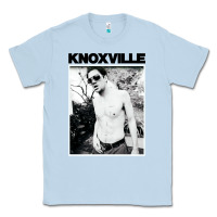 Dusty Blue johnny knoxville Classic Tee - DesigneFamous