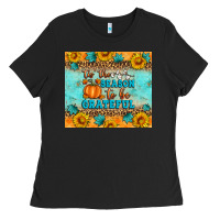Black Tis' The Season To Be Grateful Ladies Tee - Artiststas