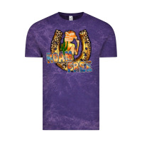 Cloud Purple cowgirl horseshoe Vintage Tee - RacoonDesign
