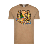 Vintage Coffee cowgirl horseshoe Vintage Tee - RacoonDesign
