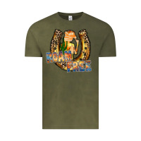 Vintage Olive cowgirl horseshoe Vintage Tee - RacoonDesign