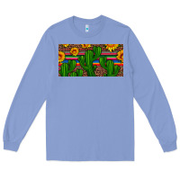 Colony Blue sunflowers and cactus license plate Long Sleeve Tee - Artiststas