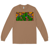 Toasted Coconut sunflowers and cactus license plate Long Sleeve Tee - Artiststas