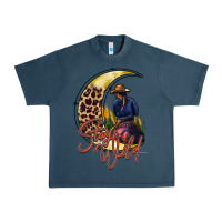 Midnight Navy stay wild moon cowgirl Urban Heavy Tee - RacoonDesign