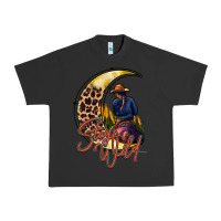 Pigment Black stay wild moon cowgirl Urban Heavy Tee - RacoonDesign