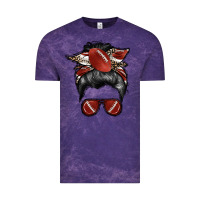 Cloud Purple football mom Vintage Tee - RacoonDesign