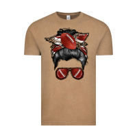 Vintage Coffee football mom Vintage Tee - RacoonDesign