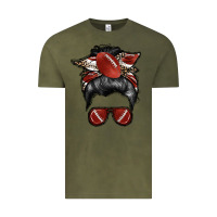 Vintage Olive football mom Vintage Tee - RacoonDesign