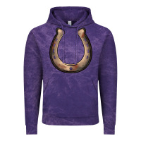 Cloud Purple western horseshoe Vintage Hoodie - BarkalooDesign