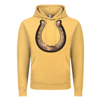 Vintage Mustard western horseshoe Vintage Hoodie - BarkalooDesign