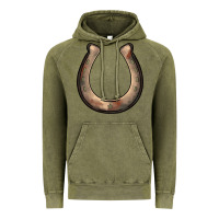 Vintage Olive western horseshoe Vintage Hoodie - BarkalooDesign