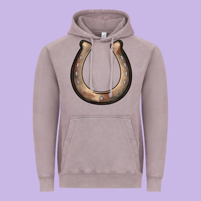 Western Horseshoe Vintage Hoodie Designed By Barkaloodesign