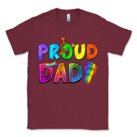 Burgundy Western Proud Dad Classic Tee - BundleAndBundleShop