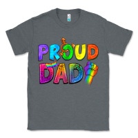 Charcoal Heather Western Proud Dad Classic Tee - BundleAndBundleShop