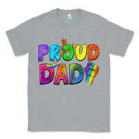 Heather Grey Western Proud Dad Classic Tee - BundleAndBundleShop